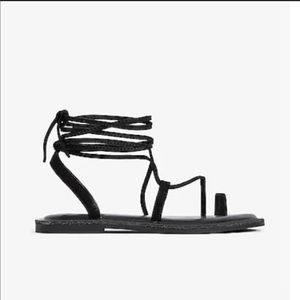 NWT Express lace up sandals